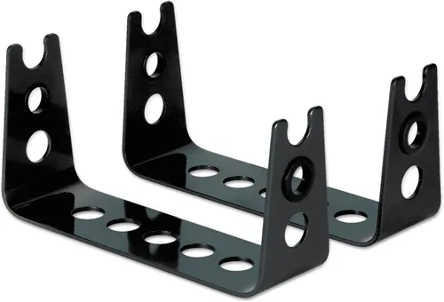 Vista 2 de Allsop 30336 soporte de metal grande para monitor, sostiene 50 libras con espacio para teclado, color negro., Negro