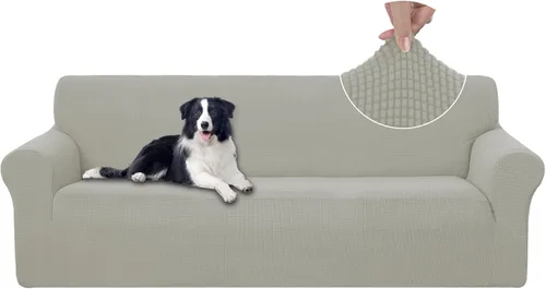 Vista 17 de U-NICE HOME Funda para sofá biplaza elástica, cubierta para sofá, funda para sillón, protector de muebles para sofá con 2 cojines, funda para sofá