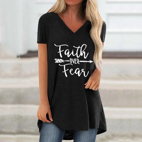 Vista 2 de YOPLANET Túnicas largas o tops para mujer para llevar con leggings, blusas de manga cortalarga
