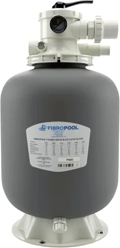 Vista 8 de FibroPool Filtro de arena para piscina de 14 pulgadas, 75 libras, sobre el suelo hasta 3500 galones, válvula multipuerto de 6 vías, compatible