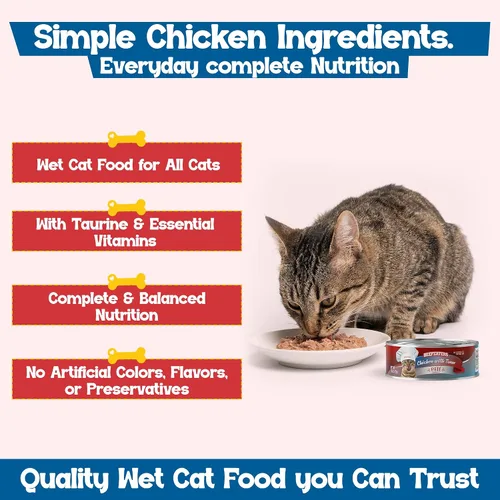 Vista 11 de Beefeaters Chicken Pate - Alimento húmedo para gatos, 3 onzas (paquete de 24 unidades), alimento húmedo para adultos con taurina, alimento húmedo