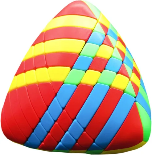 Vista 8 de Willking Pyramorphix - Cubo mágico sin pegatinas Mastermorphix de 2 x 2 rompecabezas de cubo de velocidad sin pegatinas