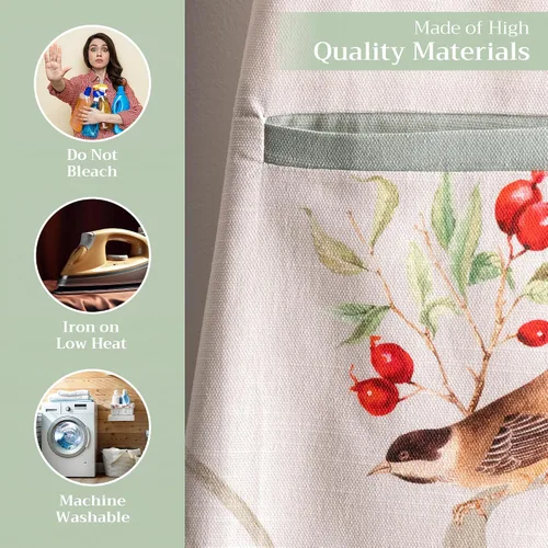 Vista 139 de Maison d' Hermine Delantales para mujer con bolsillo, 100% algodón (27.50 x 31.50 pulgadas)