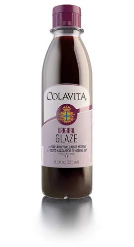 Vista 14 de Colavita Glaseado Balsámico - Orgánico, 8.5 onzas líquidas (Paquete de 1) Botella con exprimidor, Importado de Italia