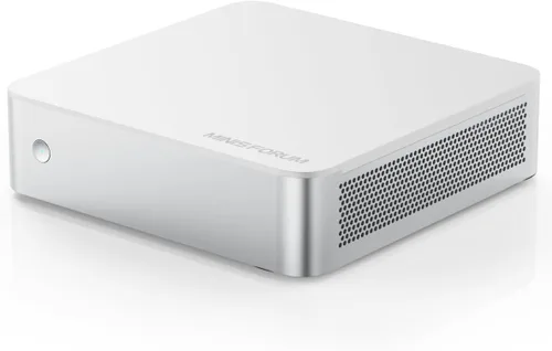 Vista 21 de MINISFORUM Mini PC M1 Plus Intel Core i5-12600H (12C/16T, hasta 4.5GHz), computadora de escritorio SSD DDR5 de 16 GB de 512 GB, salida triple