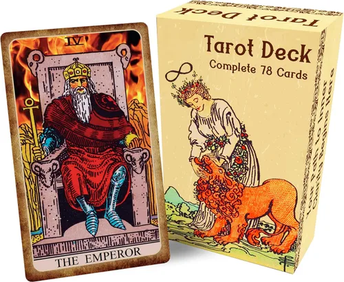 Vista 11 de Witchy Cauldron Baraja de cartas de tarot grande - Tarot gigante extragrande de 3.5 x 5.5 pulgadas con guía - Gran obra de arte vívida, RWS clásico
