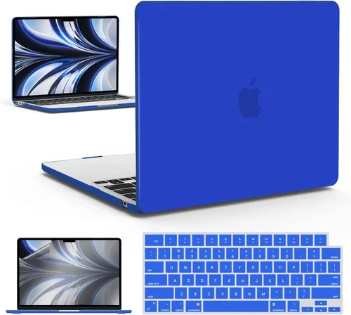 Vista 40 de IBENZER Funda para MacBook Air de 13 pulgadas 2026 2025 2024 2023 2022 M4 A3240 M3 A3113 M2 A2681, funda rígida con cubierta de teclado ScreenFilm