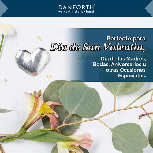 Vista 2 de DANFORTH - Piedra de palma de corazón Peltre hecho a mano en Estados