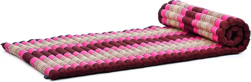 Vista 62 de Leewadee - Colchón de piso plegable - Futón japonés enrollable -Alfombra de tatami triple pliegue - Cama de piso para invitados - Colchón de camping