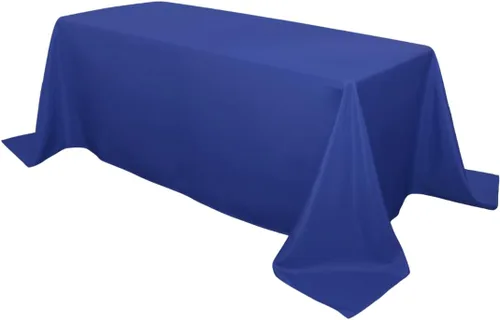 Vista 27 de Your Chair Covers - Mantel rectangular de poliéster sin costuras de alta calidad de 60 pulgadas de ancho x 102 pulgadas de largo - Negro - Mantel