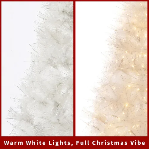 Vista 6 de Árbol de Navidad de 4 pies con luz, árbol de Navidad artificial