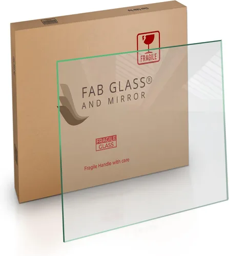 Vista 13 de Superficie de mesa de vidrio templado transparente cuadrada de 18 pulgadas con borde plano pulido y 1/4 de pulgada de grosor para mesas de comedor