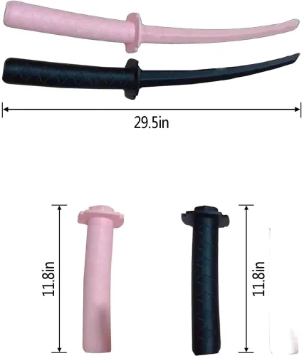 Vista 3 de AMARONE Juguetes de modelo de espada samurái retráctil de gravedad impresa en 3D, espada retráctil de plástico con impresión 3D, juguete Katana