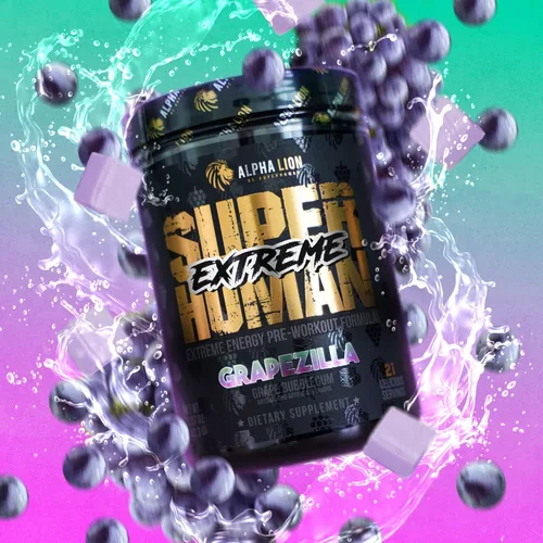 Vista 8 de ALPHA LION Superhuman Extreme High Stim Polvo de Pre-Entreno de Alto Estímulo, Beta Alanina, L-Taurina y 356mg de Cafeína Tri-Fuente para Energía