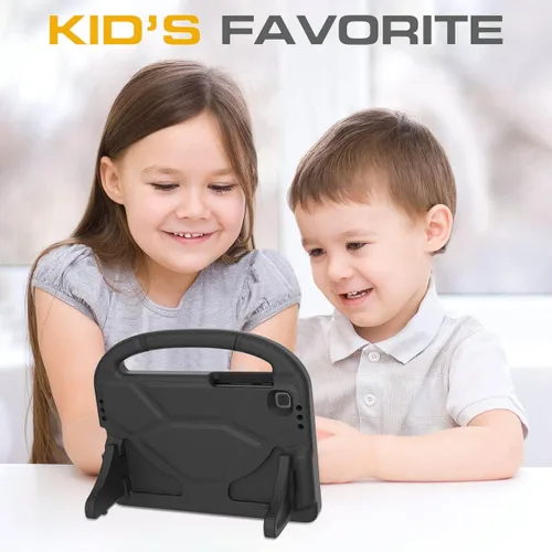 Vista 3 de Funda para niños para tablet Samsung Galaxy Tab A7 Lite de 8.7", protector de pantalla integrado, funda protectora con mango y soporte a prueba