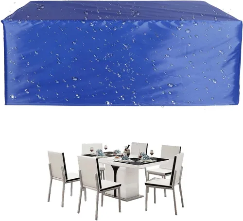 Vista 12 de Fundas negras para muebles de patio de 24 x 24 x 24 pulgadas, cubierta para muebles de exterior, impermeable, a prueba de polvo, rectangular, 420D