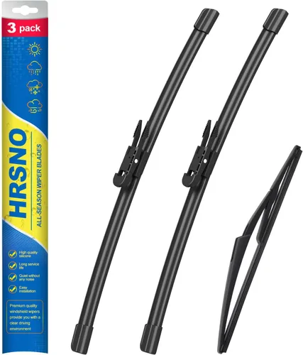 Vista 27 de Limpiaparabrisas de 15"+15" con juegos de escobillas limpiaparabrisas traseras de 13", repuesto automotriz para Jeep Wrangler 2007-2017, escobillas