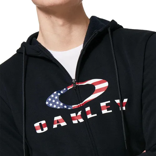 Vista 4 de Oakley Sudadera con capucha para hombre 2.0 Bark con cremallera completa 2 0