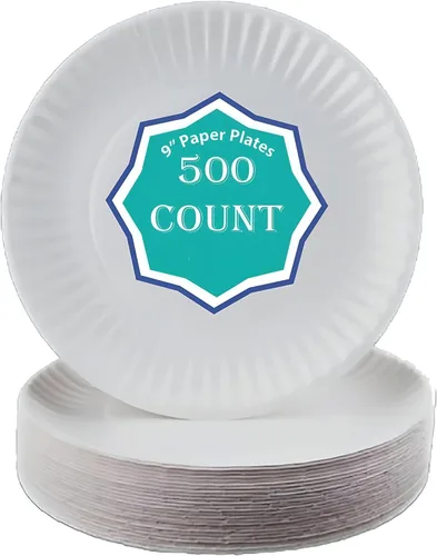 Vista 10 de Perfect Stix Plato de papel 9-100 platos de papel, 9 pulgadas, blanco (paquete de 100)