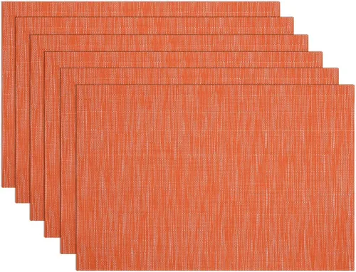Vista 20 de SHACOS - Caminos de mesa de vinilo tejido, lavables, para uso en interiores o exteriores, fáciles de limpiar