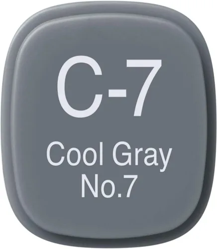 Vista 3 de Copic Marcador de alcohol clásico, de doble punta, C7-Copic, gris frío