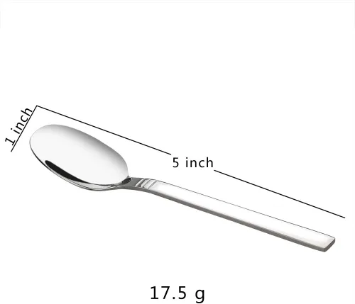 Vista 3 de Cucharas de café de acero inoxidable de 12 piezas, cuchara pequeña para expreso, mini cuchara Stainless Steel Small Spoons, Spoon Silverware