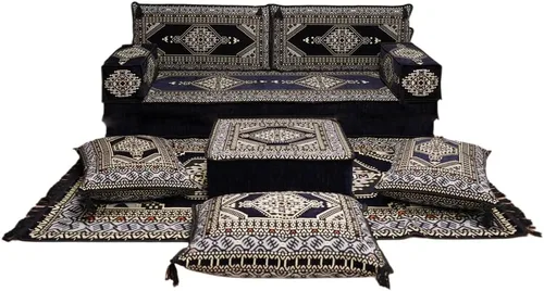 Vista 71 de arabicsofa Sofá de piso árabe Jalsa - Sofá tradicional hecho a mano para sala de estar