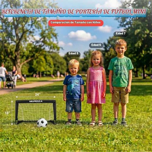 Vista 3 de Kids Soccer Goal, Soccer Goals for Backyard Set