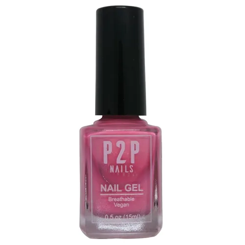 Vista 9 de P2P Nails Esmalte de uñas en gel vegano rosa – Esmalte de uñas de secado rápido – Gel de uñas de textura suave en colores vibrantes – Esmalte en gel