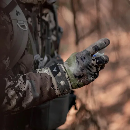 Vista 6 de Pnuma Guantes de caza para hombre al aire libre, a prueba de elementos, transpirables, impermeables, elásticos, de media temporada, con paneles