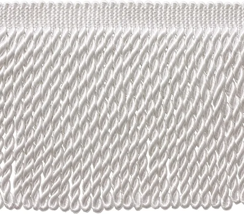 Vista 9 de Colección Basic Solid de 6 pulgadas (5.9 in) con flecos de lingote satinado tradicional (estilo # BFS6) gris plateado #049 (gris plateado) paquete