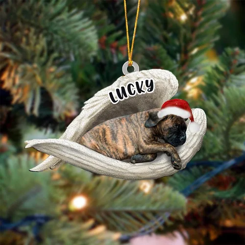 Vista 60 de Ángel durmiente de Afghan Hound para Navidad, adorno personalizado con el nombre del perro, adorno de Navidad personalizado para amantes de perros