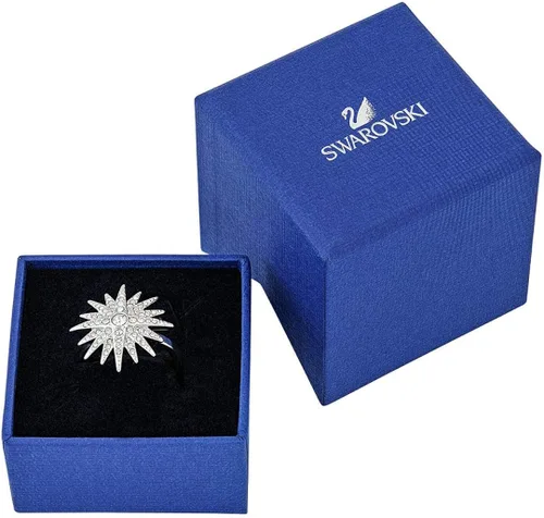 Vista 4 de Swarovski Balthus 5079319rodio plateado claro cristales Star anillo7