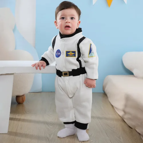 Vista 2 de Mameluco de astronauta para bebés y niños, novedad de Halloween
