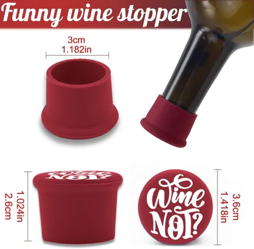 Vista 3 de 8 divertidos tapones de vino, regalos para amantes del vino para mujeres, accesorios de vino para amantes del vino, divertidos tapones de vino
