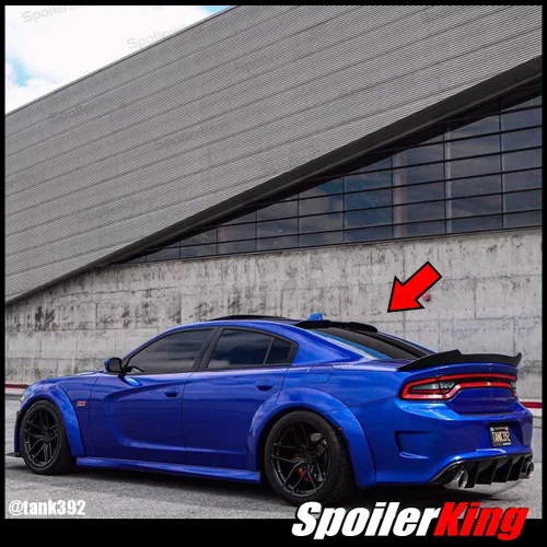 Vista 9 de SpoilerKing Alerón de techo de corte central compatible con Dodge Charger 2015-2023 (380RC)