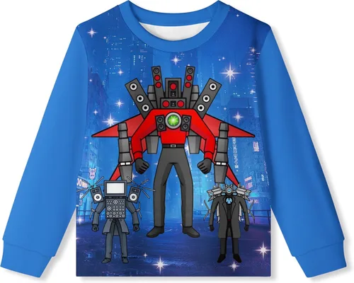 Vista 2 de KAhxi Skib-di - Conjunto de pantalones para niños, 2 piezas de manga larga, traje de Speakman, ropa de hombre de TV para niños de 4 a 12 años