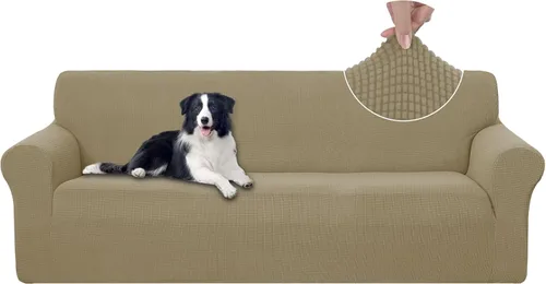 Vista 46 de U-NICE HOME Funda para sofá biplaza elástica, cubierta para sofá, funda para sillón, protector de muebles para sofá con 2 cojines, funda para sofá