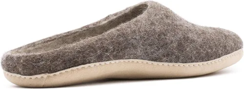 Vista 6 de Pantuflas tipo mule para hombre de lana merino de fieltro 'Astoria