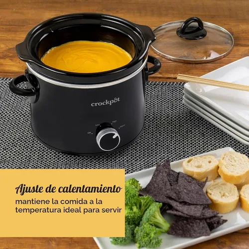 Vista 4 de Crock Pot. Olla de cocción lenta manual, Negro