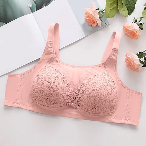 Vista 4 de Sujetadores diarios para mujer, brasier de algodón de cobertura completa, sin costuras, elástico, cómodo, sin varillas, con relleno, sin varillas