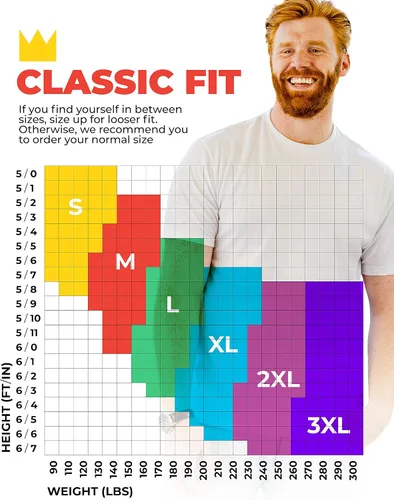 Vista 7 de Kingsted - Paquete de camisetas para hombre cómodas suaves premium ajuste clásico