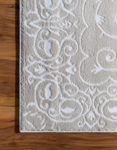 Vista 9 de Unique Loom Rushmore Collection Adams - Alfombra rectangular de 2 x 3 pies, color beige y marfil
