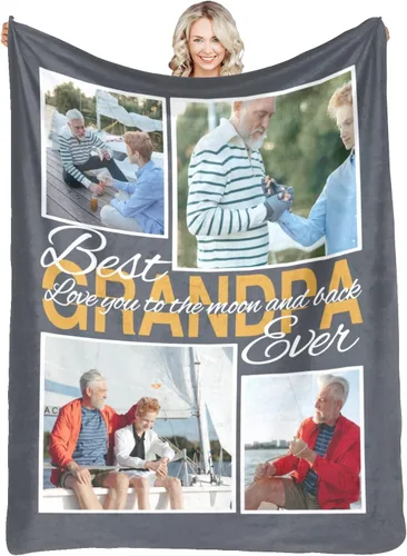 Vista 8 de Manta personalizada con fotos, mantas personalizadas con imagen para madre, padre, niños, hermana, amigos, parejas, cumpleaños, 1 foto, 30 x 40