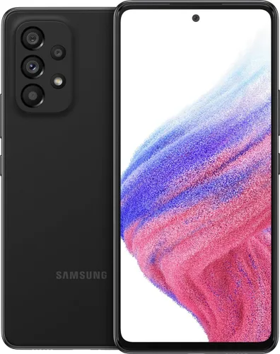 Vista 4 de Samsung Galaxy A53, 128GB, Negro - Bloqueado a T-Mobile (renovado)