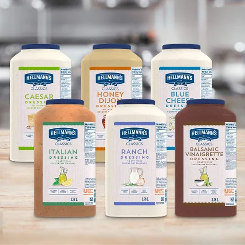 Vista 7 de Hellmann's Classics - Jarra de aderezo de ensalada de queso azul, 1 galón (128 onzas líquidas)