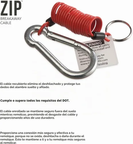Vista 3 de Fastway Cable de ruptura Zip de 4 pies 80-01-2140