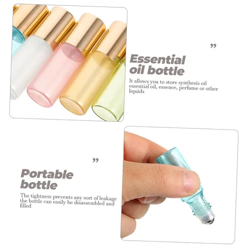Vista 7 de EXCEART Rodillo de masaje Botellas vacías del artículo de tocador Hecho del material, durable de usar