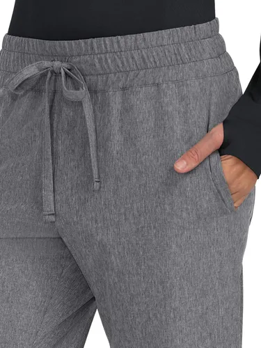 Vista 3 de KOI Basics 741 Gemma Jogger - Pantalón quirúrgico para mujer, Gris jaspeado