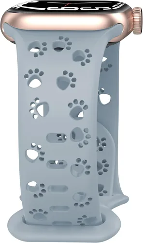 Vista 19 de Correa de silicona compatible con Apple Watch Band de 1.496 in, 1.575 in, 1.614 in, 1.654 in, 1.732 in, 1.772 in, 1.772 in, 1.772 in, 1.772 in